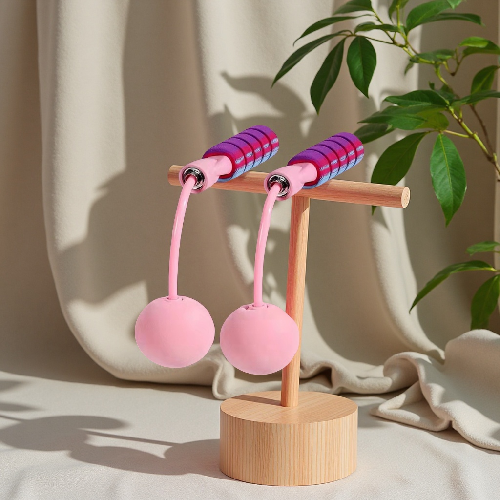 无绳负重轴承跳绳大球室内健身美体学生幼儿训练运动跳绳批发