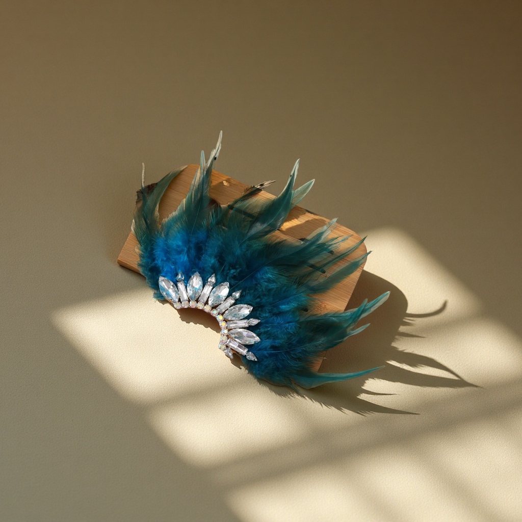 时尚款羽毛耳挂耳饰 简约百搭个性潮流耳饰品女生耳坠轻奢风格