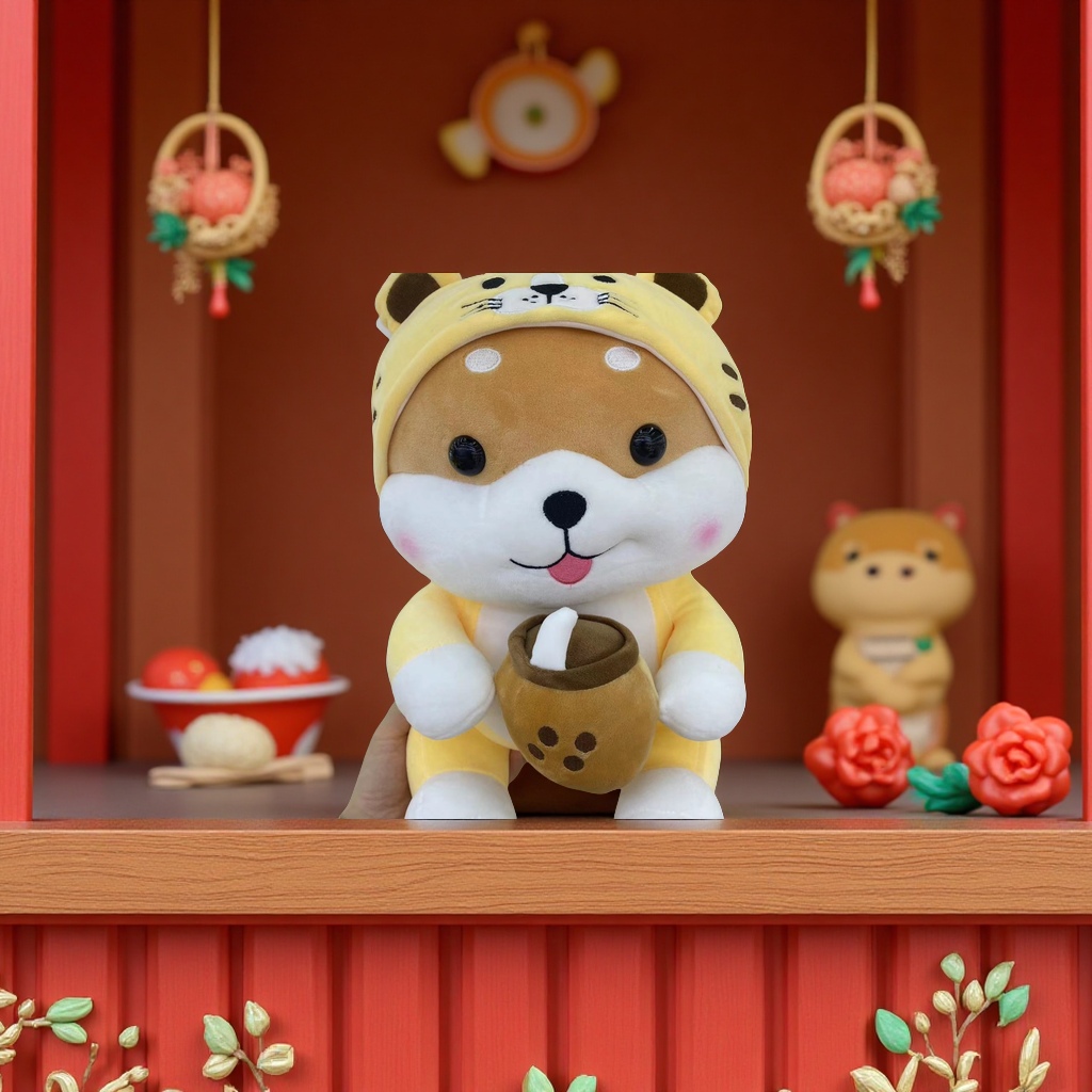 毛绒玩具/玩偶/拉布布/拉布布娃娃/卡皮巴拉细节图