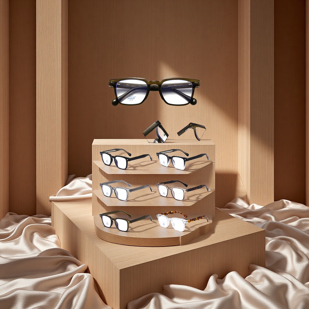 High-definition anti-blue light glasses for men and women with myopia, fashionable, trendy, light and comfortable eyewear accessories for both men and women Specification image