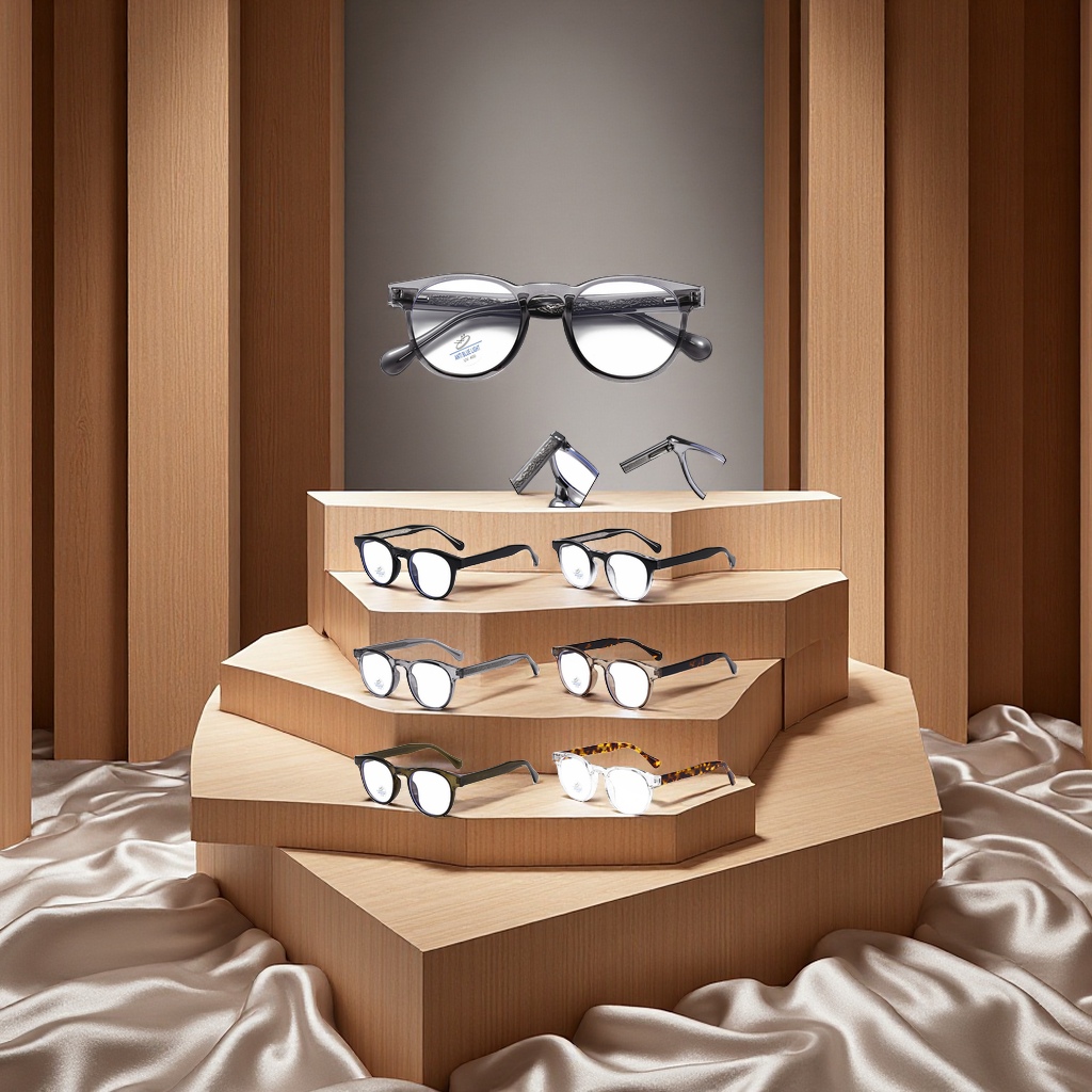 High-definition anti-blue light glasses for men and women with myopia, fashionable, trendy, light and comfortable eyewear accessories for both men and women details Picture