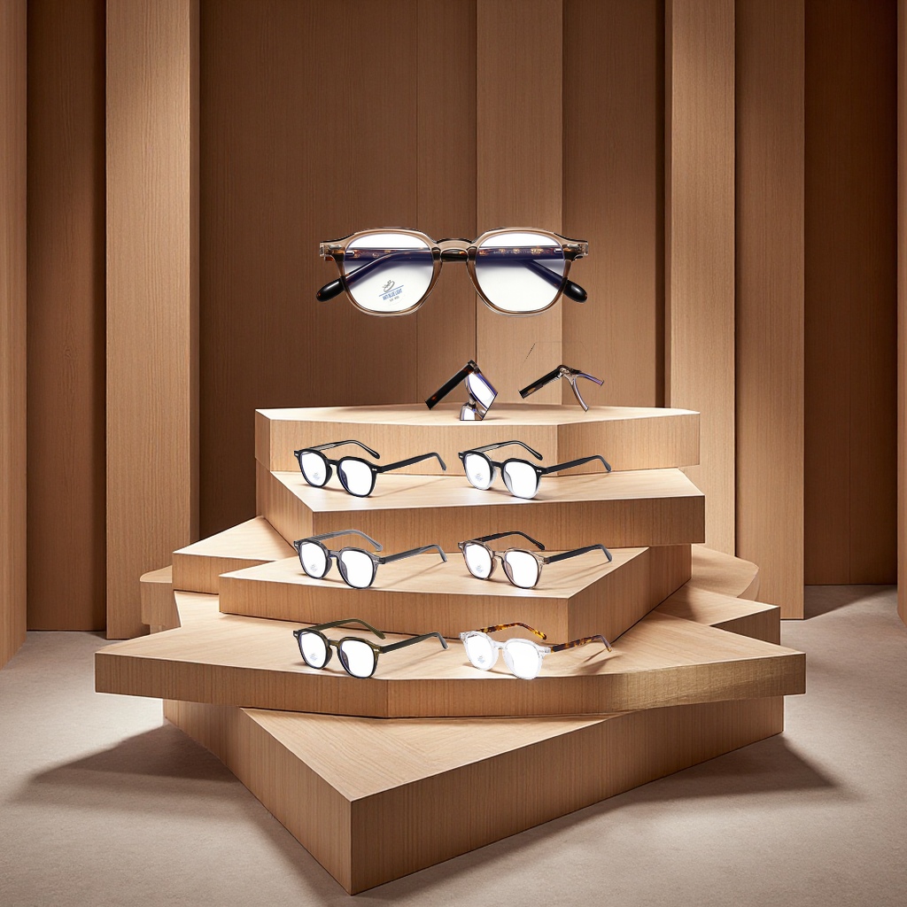 High-definition anti-blue light glasses for men and women with myopia, fashionable, trendy, light and comfortable eyewear accessories for both men and women Item Picture