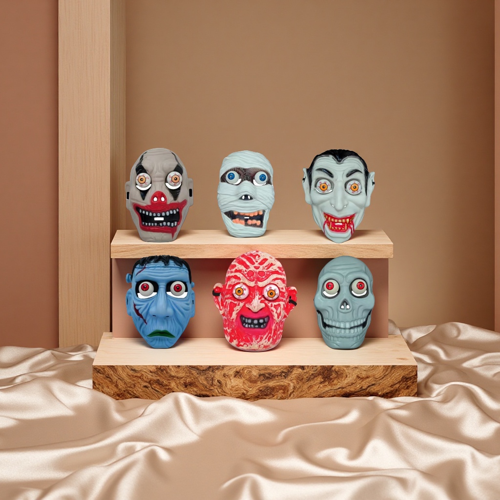 万圣节面具恐怖鬼脸卡通动漫成人儿童派对化妆舞会装扮用品男女通用产品图