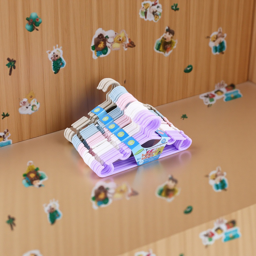 LT-1003儿童家用塑料衣架防滑无痕晾衣架子批发儿童衣架子收纳用品