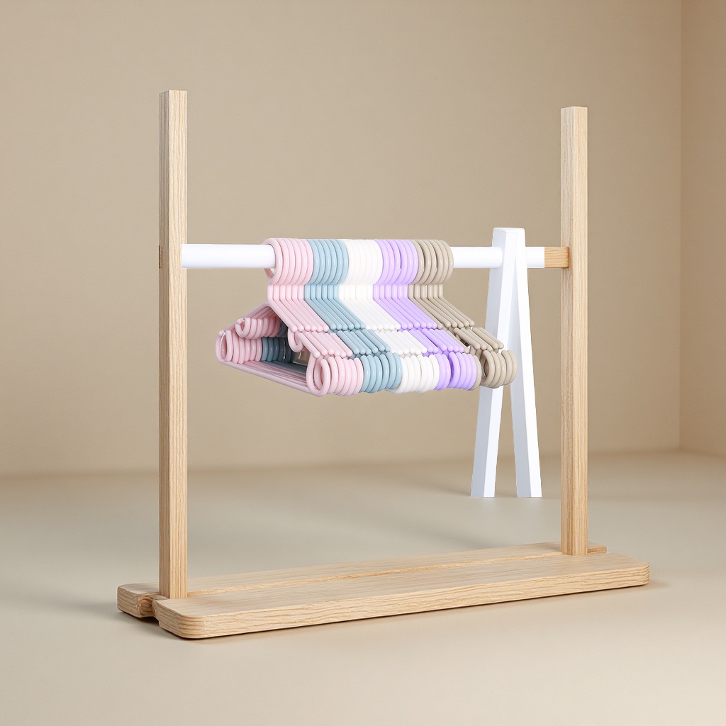 衣架/植绒衣架/衣架加厚/不锈钢衣架/衣服架产品图