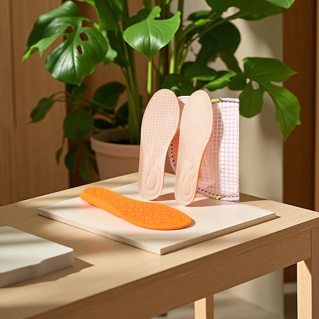 High-elastic, deodorizing, breathable, sweat-absorbing and shock-absorbing children's insoles made of strong cotton for men's and women's sports. Cut and wholesale, with post-fit fit