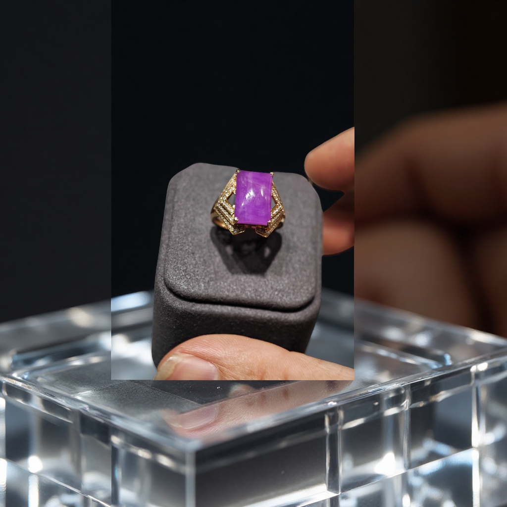 舒俱来18k金真钻戒指时尚简约镶嵌情侣款送礼优雅饰品