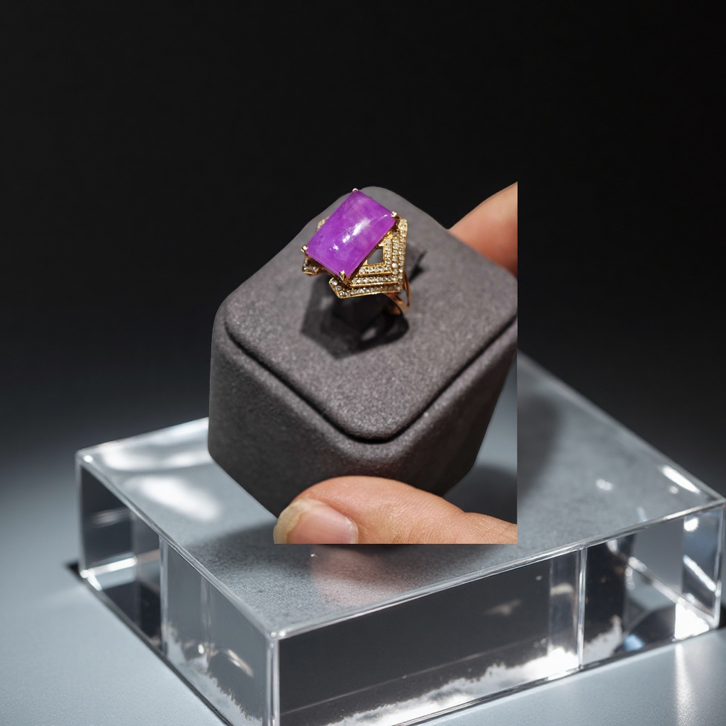 舒俱来戒指 18k金真钻镶嵌产品图