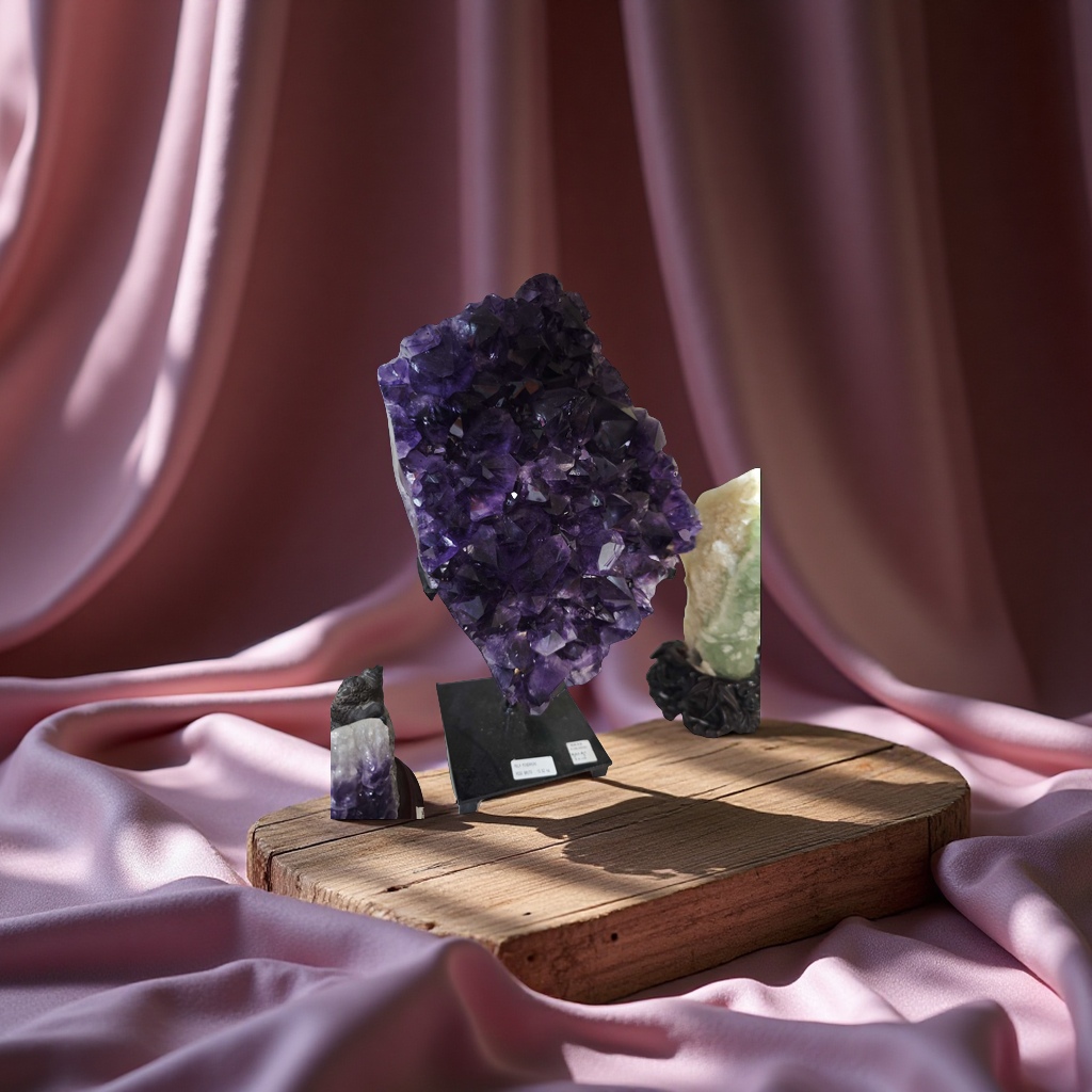 紫晶片 风水摆件产品图