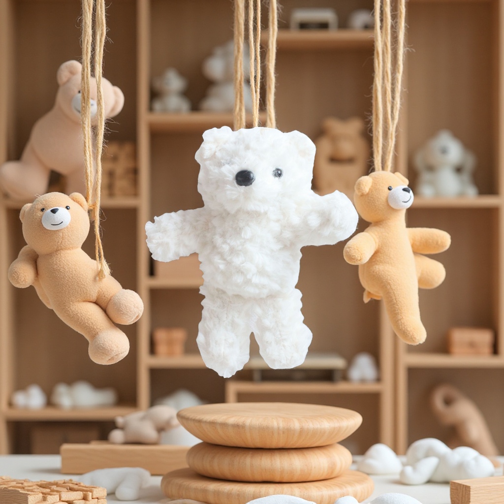 Factory wholesale of plush bear pendants, long-haired decorative dolls, gift boxes, dressing bear dolls, factory wholesale of dolls Application Scenario