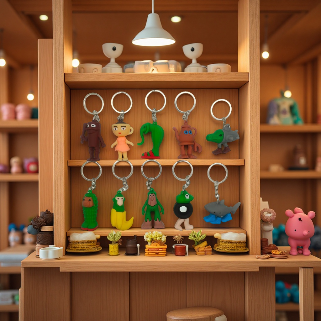 流行公仔，挂件，摆件。白底实物图