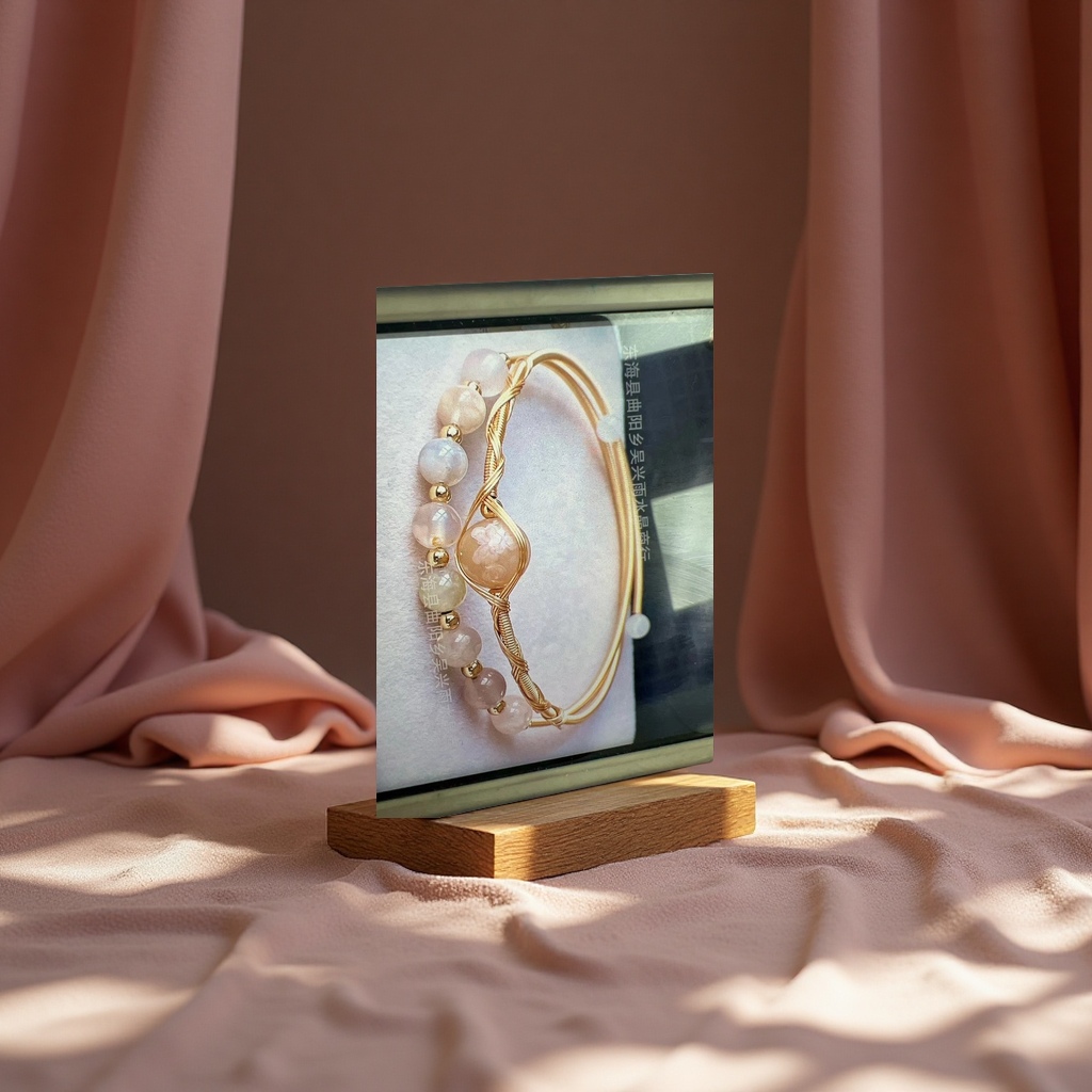 时尚手链珍珠贝壳珠手工编织简约气质百搭女生饰品潮流配饰