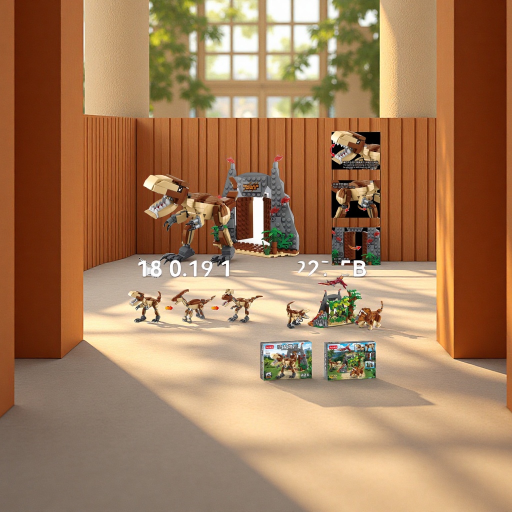 Lego toy Epp eternal building blocks Flower Fantasy Park Dachshund creative assembly building blocks children's educational toys details Picture