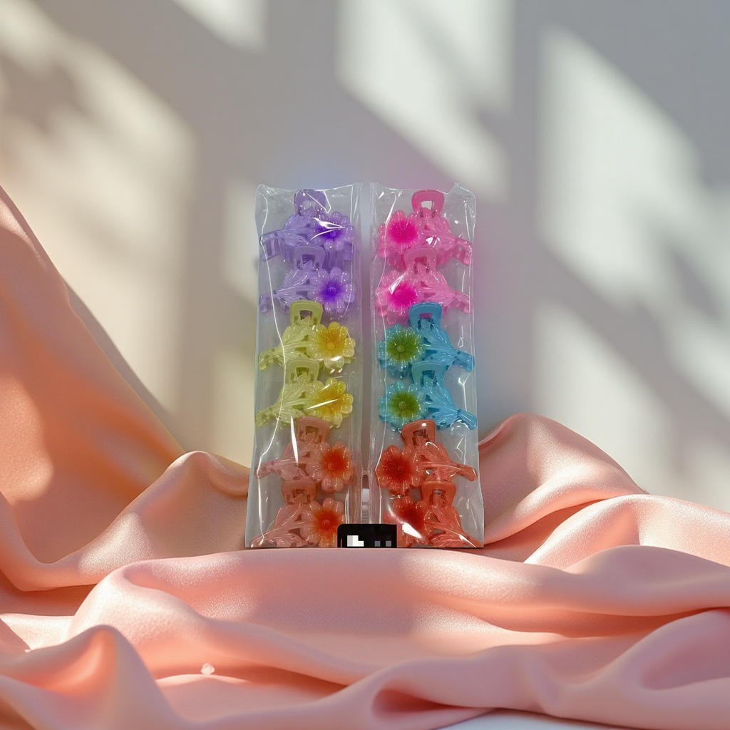 7 cm reverse-spray flower hair clip, fashionable hair accessory, hair clip clip, hair tie, hair clip headwear, hair accessory, simple and versatile for women Application Scenario