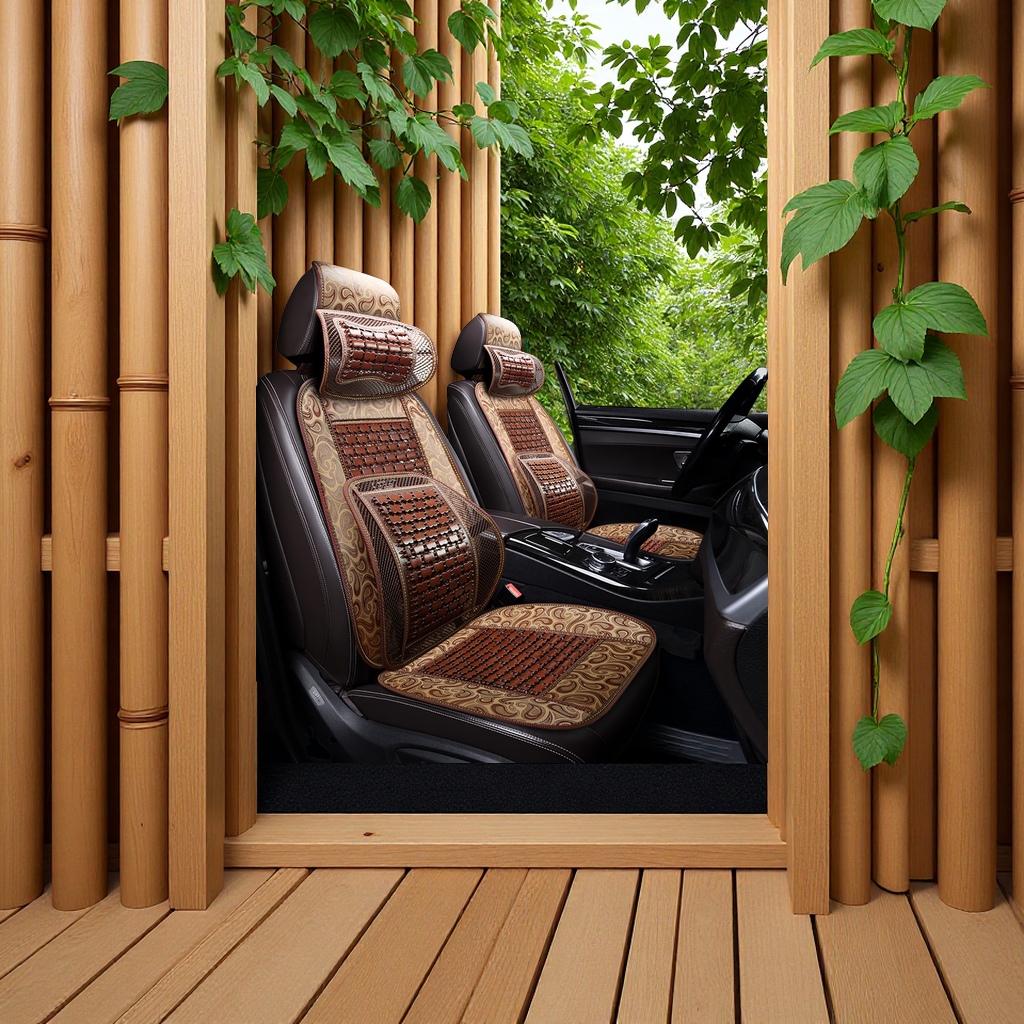 汽车竹片座垫夏季凉垫透气麻将席货车小车单片座套座垫适用