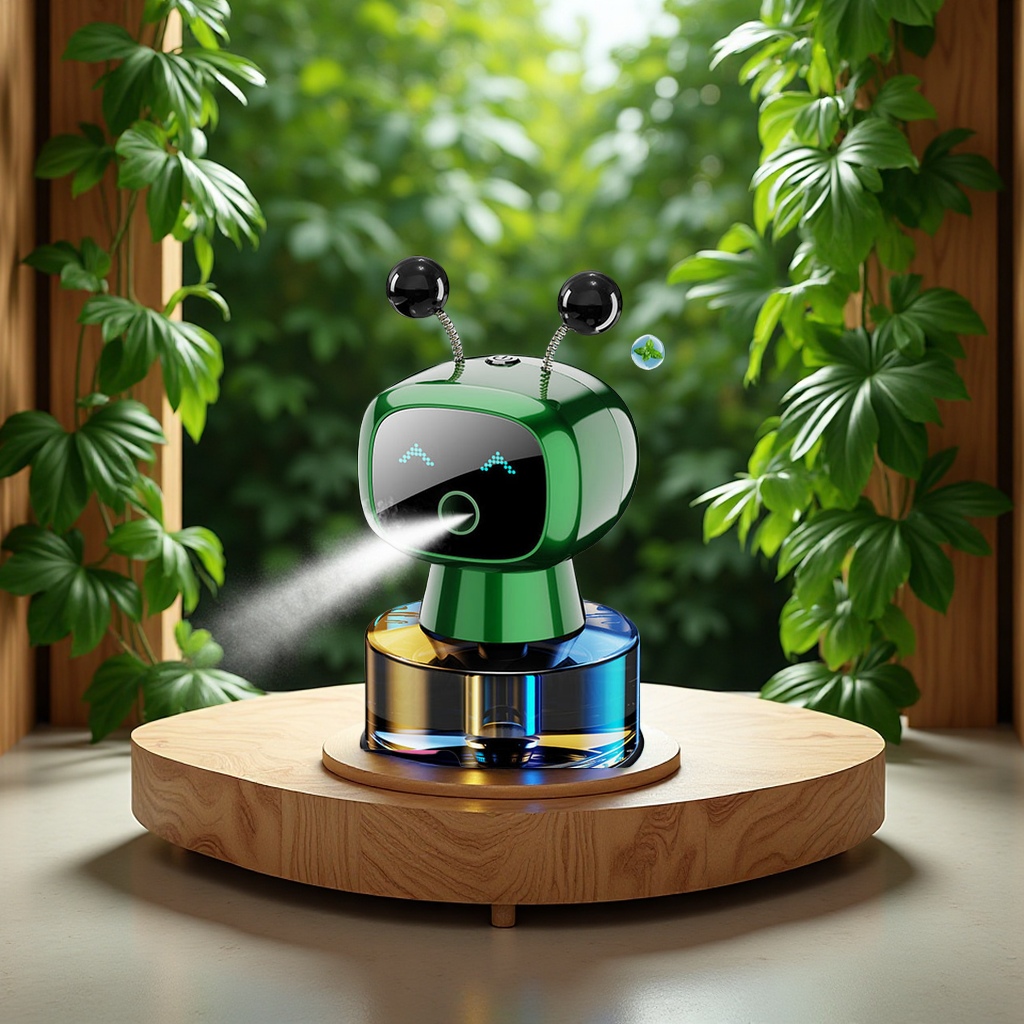 新款车载香水香薰高级感自动喷雾汽车香氛智能喷雾香薰机香水座