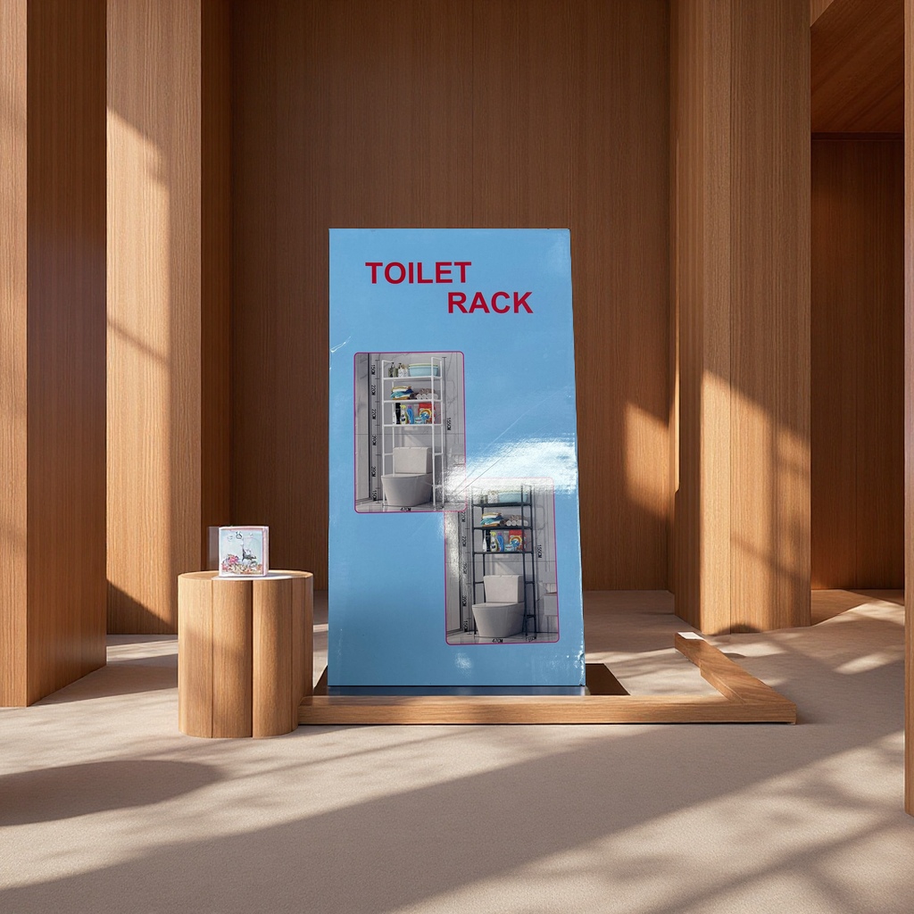 多层卫生间收纳架防水防潮厕所置物架壁挂式厨房储物架简易实用