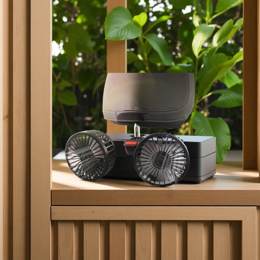 车载USB后排风扇多功能强力汽车座椅后座通用型车用小电器