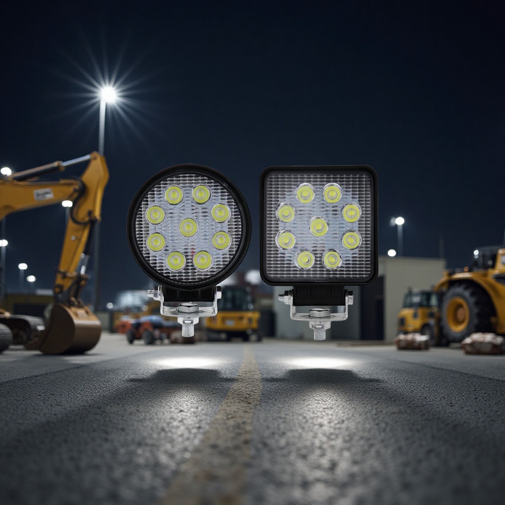 12V24V挖机大臂灯LED散光高亮工程车钩机铲车装载机叉车照明大灯前照灯