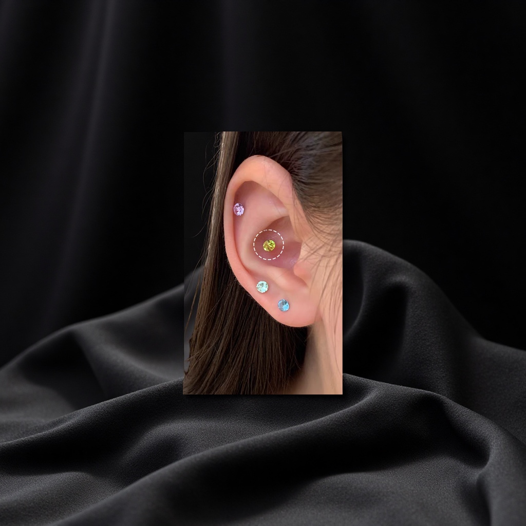 4mm华子钻耳钉不锈钢钢耳骨钉爆闪迷你小耳饰耳蜗钉
产品图