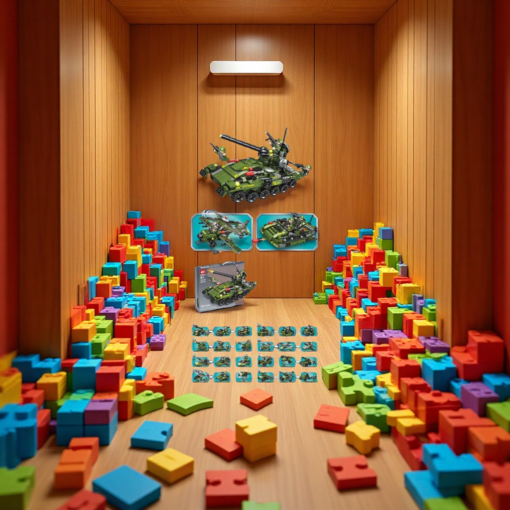 Lego toys Epp eternal building blocks Flower Fantasy Park Dachshund creative assembly building blocks educational toys Children's gifts Specification image