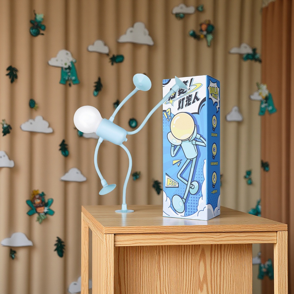 New versatile lamps, fun and creative gifts, funny button table lamps, mini night lights, vacuum adsorption multi-functional ornaments, compact and portable Item Picture