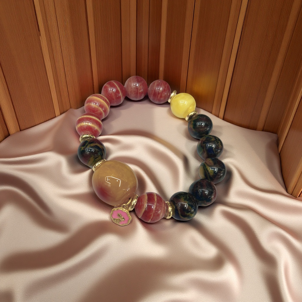 古风手链手串复古手工编织时尚饰品手串女款多彩手链潮流百搭手链女不规则百搭手链女不规则百搭白底实物图