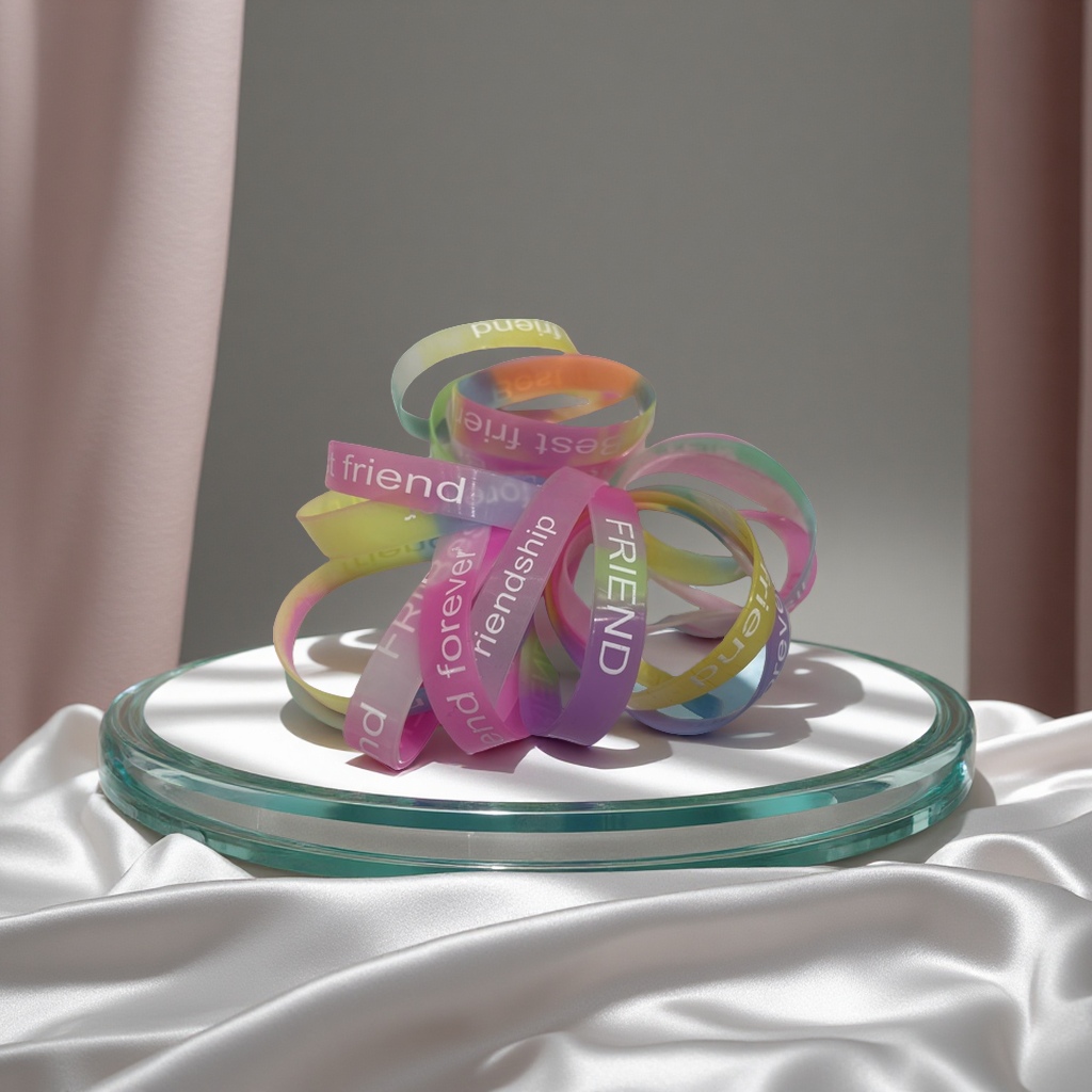 硅胶手环运动手环时尚潮流多色可调节健身手饰手腕带男女款