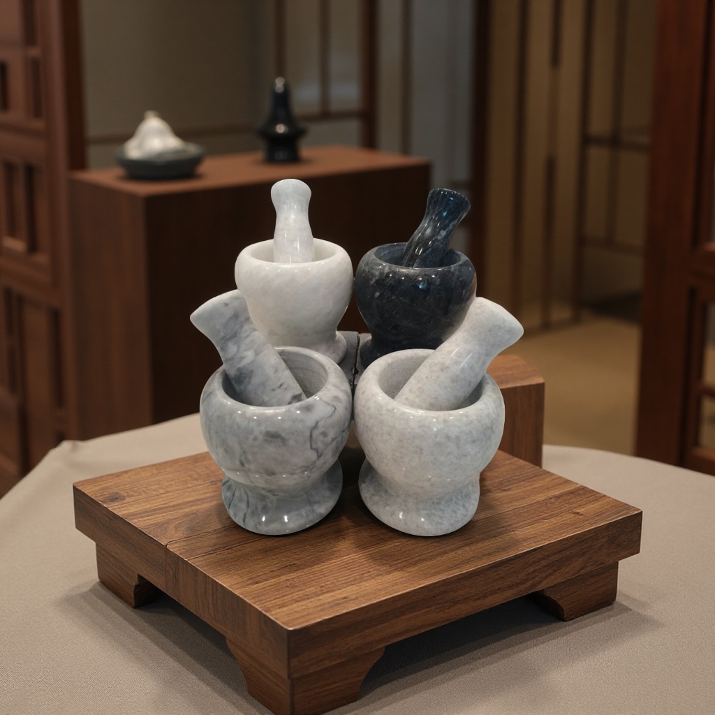 捣蒜石臼老式蒜泥器剥蒜器石头蒜臼蒜泥罐多功能蒜泥器蒜泥碾压工具