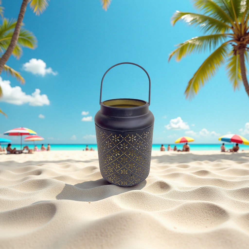 复古节日铁艺烛台灯中东风格金属蜡烛杯镂空装饰罐悬挂灯笼摆件蜡烛台