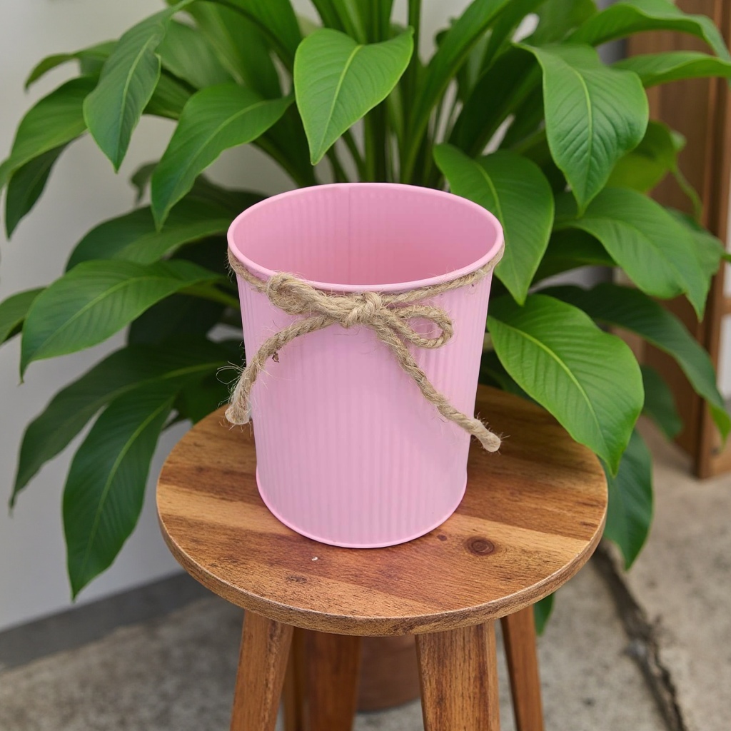 铁皮花盆笔桶垃圾桶细节图