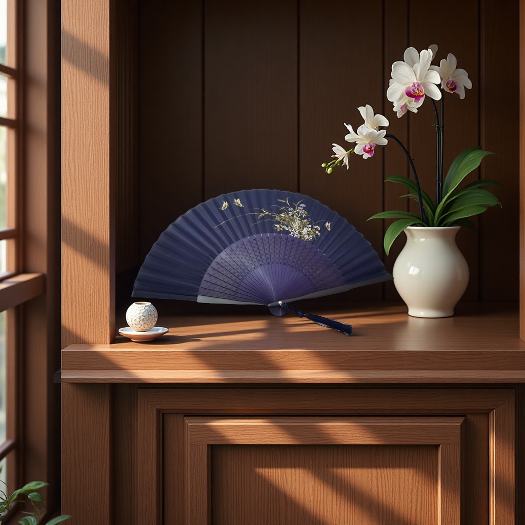 国风扇子细节图