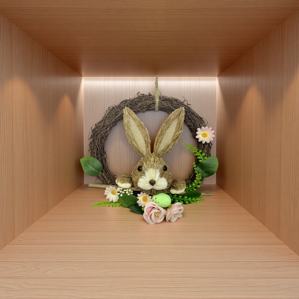 复活节装饰花环手工艺品节日装饰春季挂饰创意家居布置礼品细节图