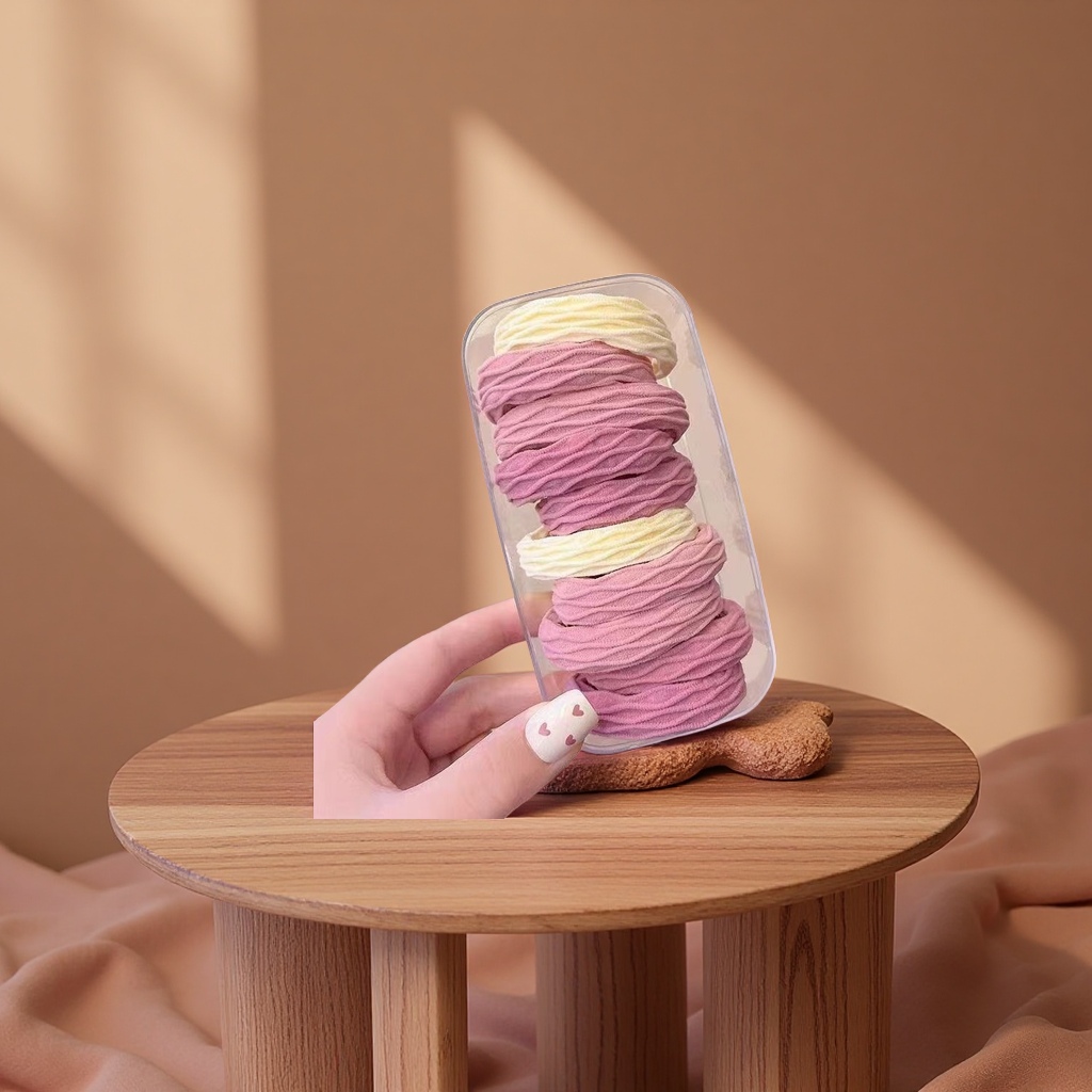 粉色软糯不伤发头绳高弹力耐用无缝发圈扎高马尾绑头发橡皮筋粉色～软糯不伤发头绳高弹力耐用无缝发圈扎高马尾绑头发橡皮筋 发绳细节图