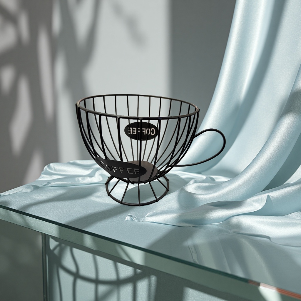 咖啡果篮手工编织多功能收纳篮家居装饰创意收纳容器咖啡色实用款水果盘细节图