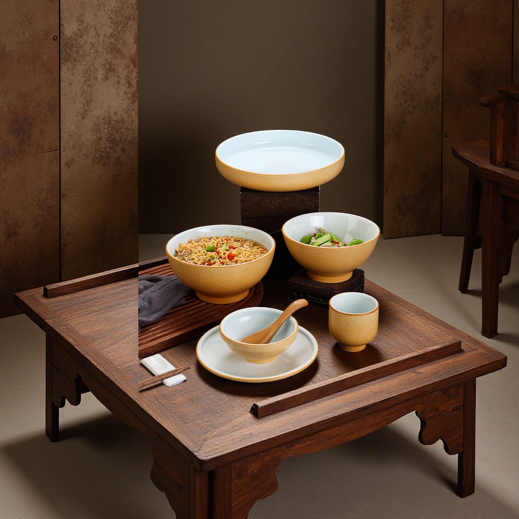 密胺餐具碗/碗碟盘子/不锈钢碗/密胺碗塑料/餐具景德镇细节图