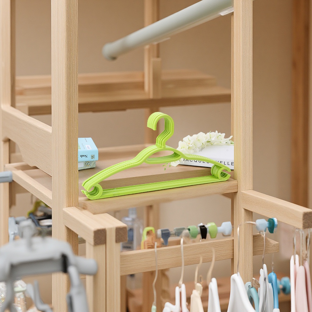 厂家直销塑料衣架注塑吹塑衣服撑子家居日用品超市热卖衣架耐用实用简约款产品图