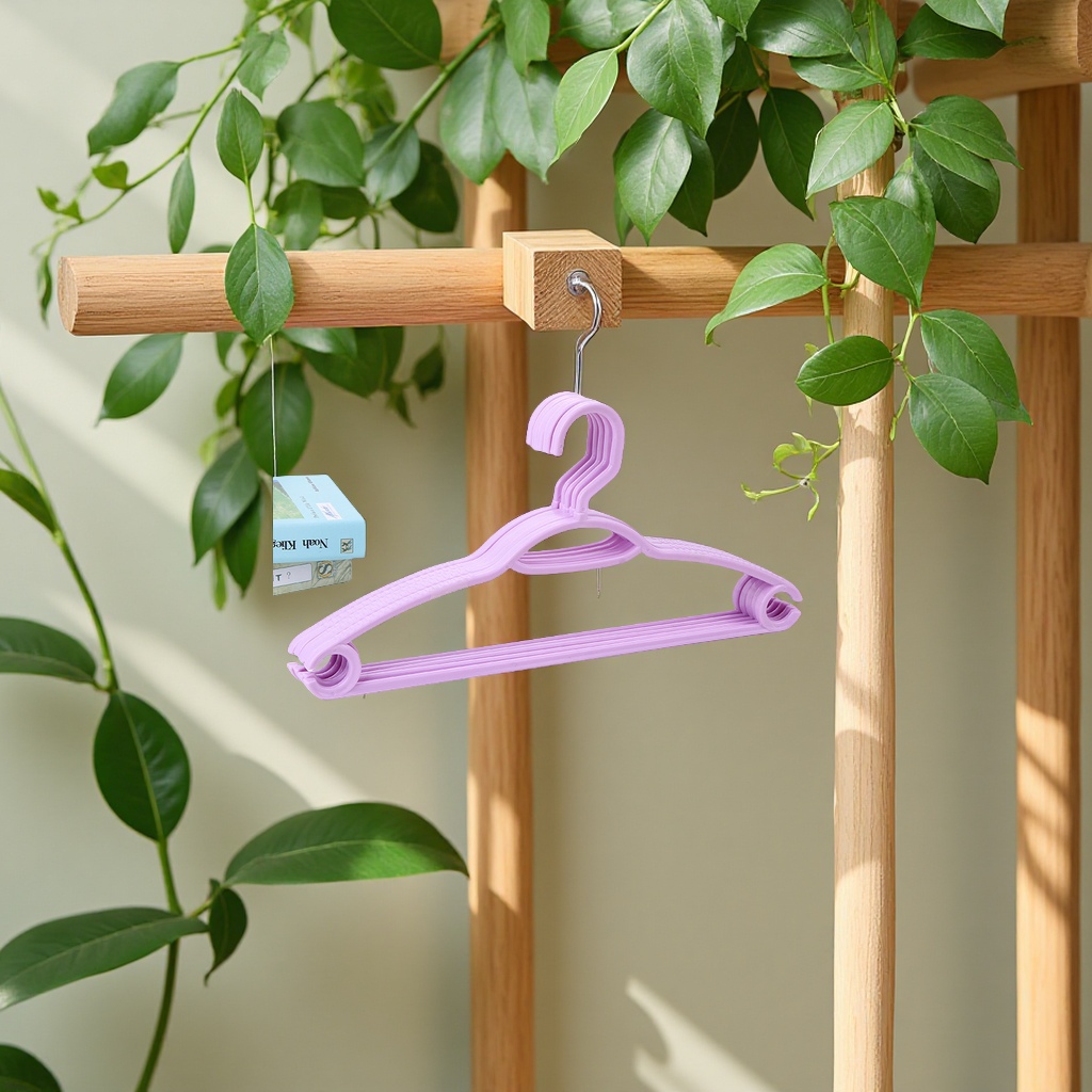 厂家直销塑料衣架注塑吹塑衣服撑子家居日用品超市热卖衣架耐用实用简约款细节图