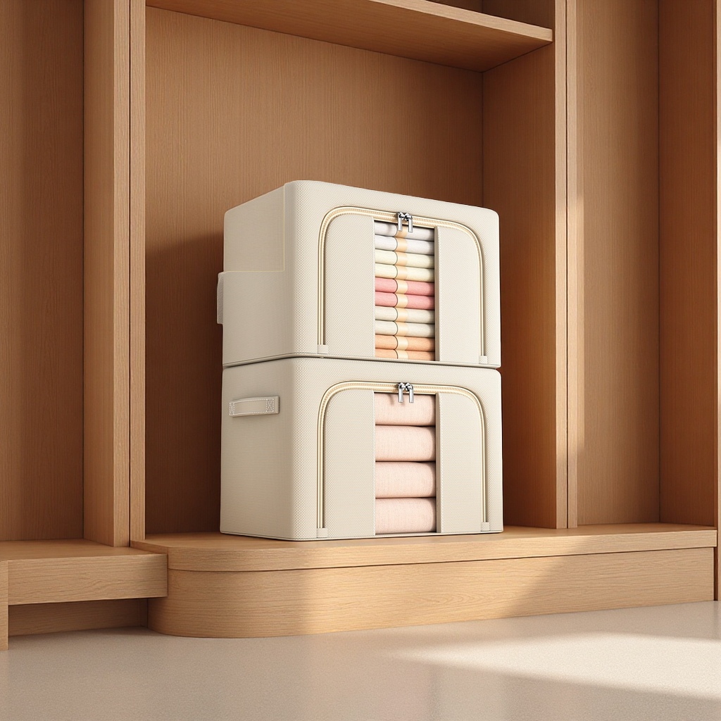 百纳折叠整理收纳箱大容量家用衣物羽绒服被子收纳箱衣服整理箱多功能储物箱