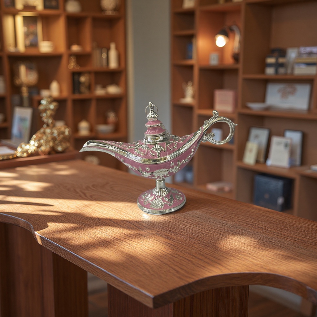 阿拉丁神灯创意手办摆件复古工艺收藏礼品装饰品创意礼物细节图