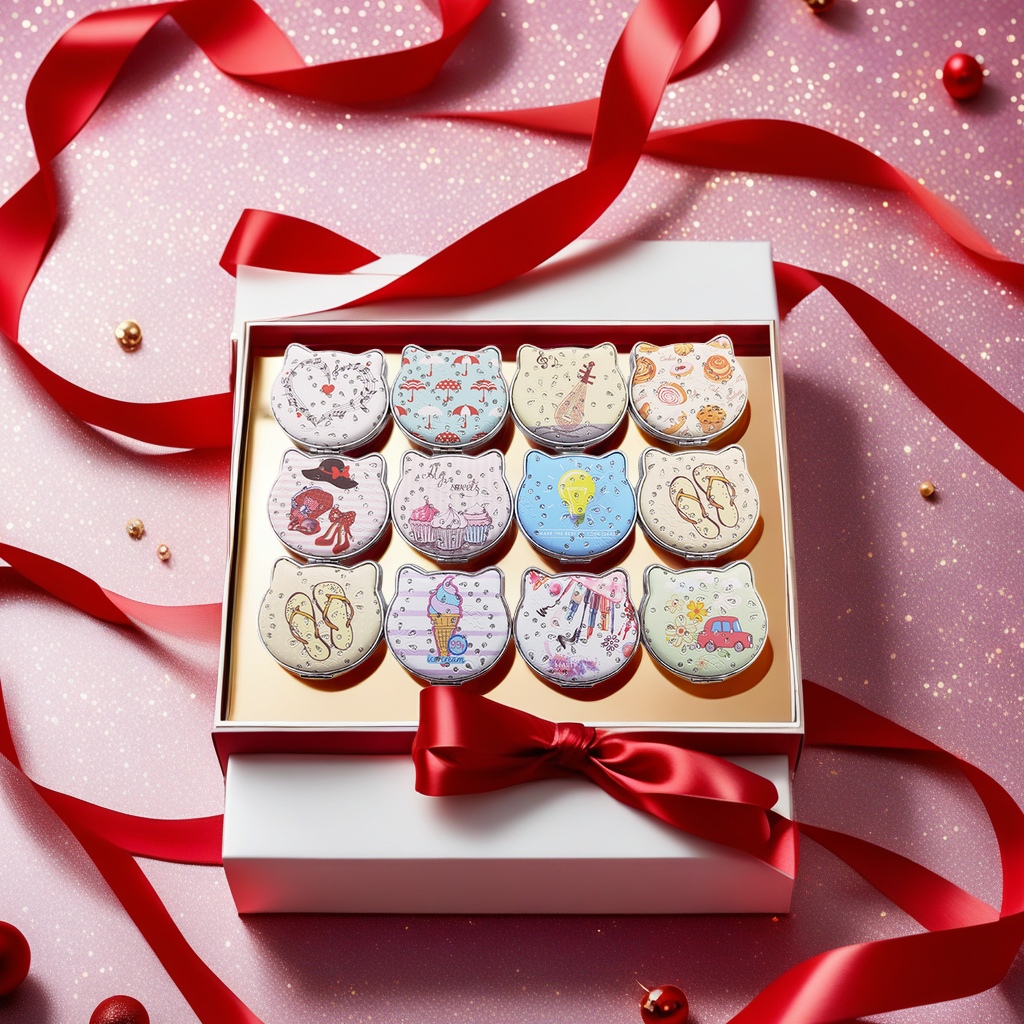 LED化妆镜折叠多面镜子防碎镜子镜梳镜子镜子高清带灯便携美容镜