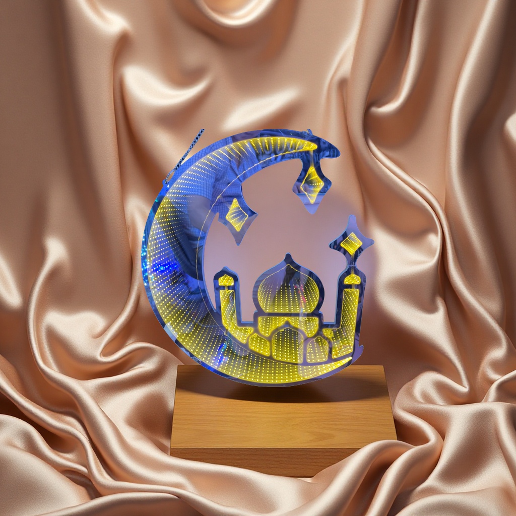 斋月串灯田园花朵灯小夜灯户外泳池灯加湿器温馨装饰节日氛围串灯斋月产品图