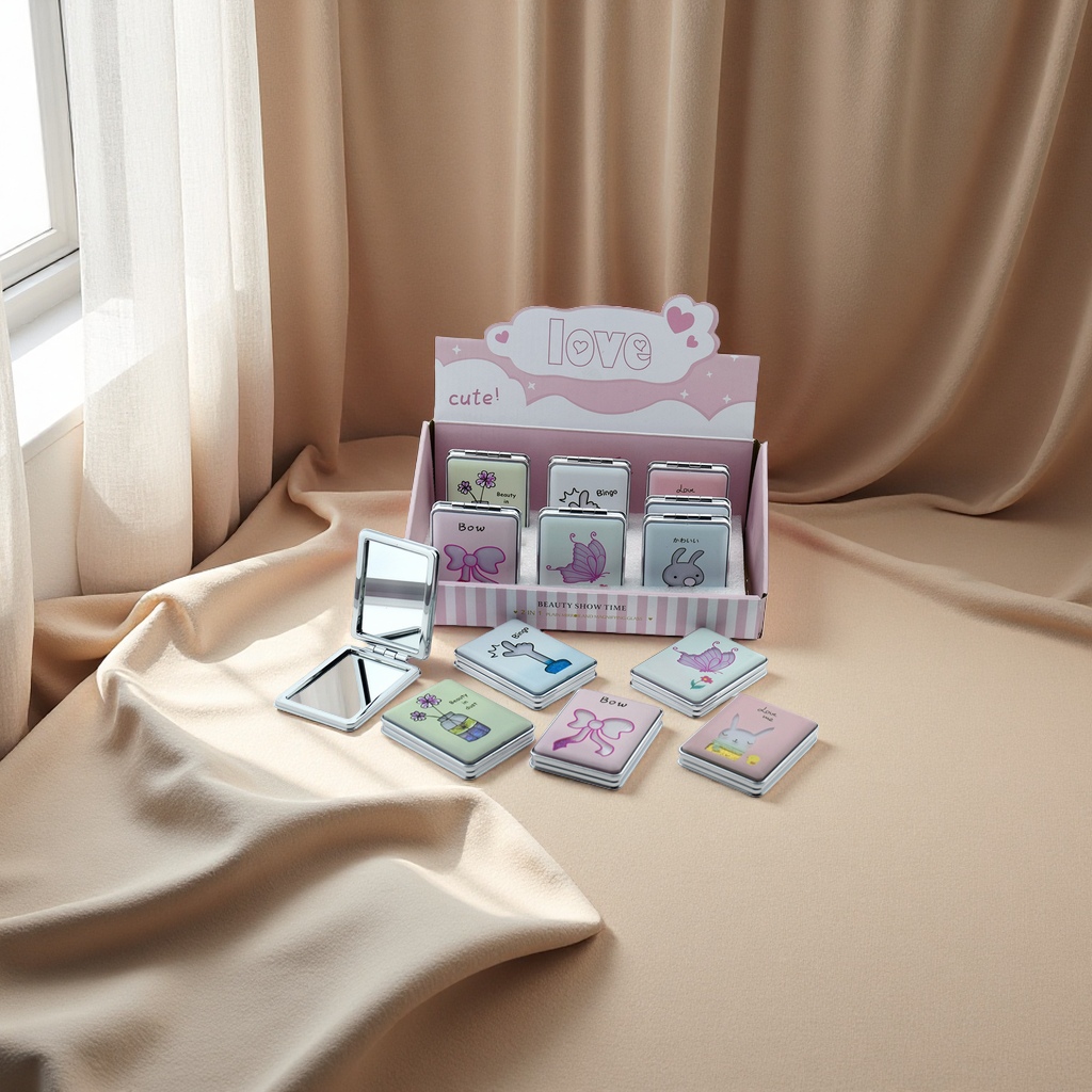 LED化妆镜折叠多面镜子防碎镜子镜梳镜子便携镜子化妆镜子美容镜子适用女生学生宿舍办公桌面化妆用品详情图4