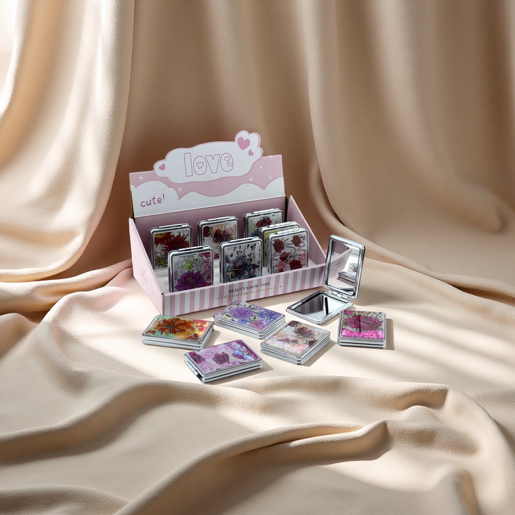 LED化妆镜折叠多面镜子防碎镜子镜梳镜子便携镜子化妆镜子美容镜子适用女生学生宿舍办公桌面化妆用品详情图5