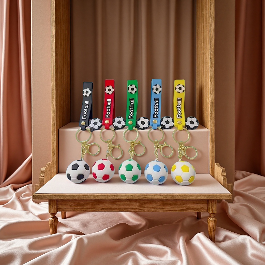 足球钥匙扣运动款金属挂件个性创意钥匙链礼品装饰品