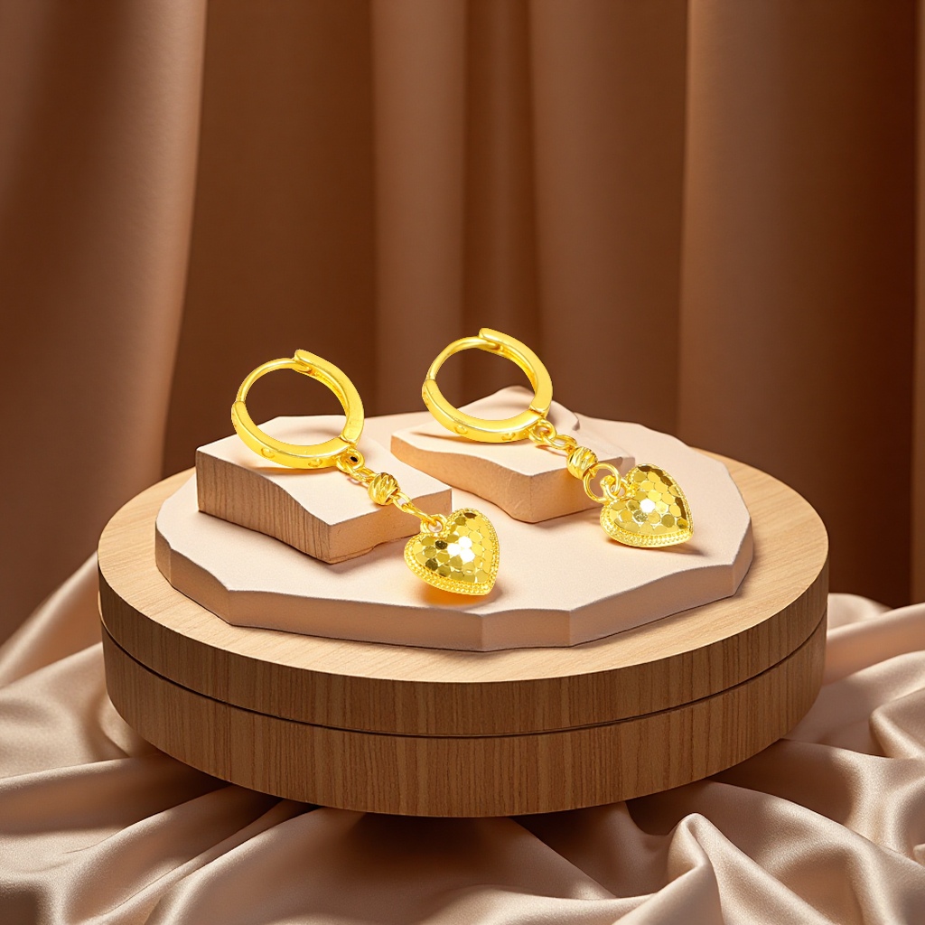 龙鳞纹耳环时尚个性金属耳饰潮流耳坠简约百搭耳饰品女生耳环配饰女款产品图