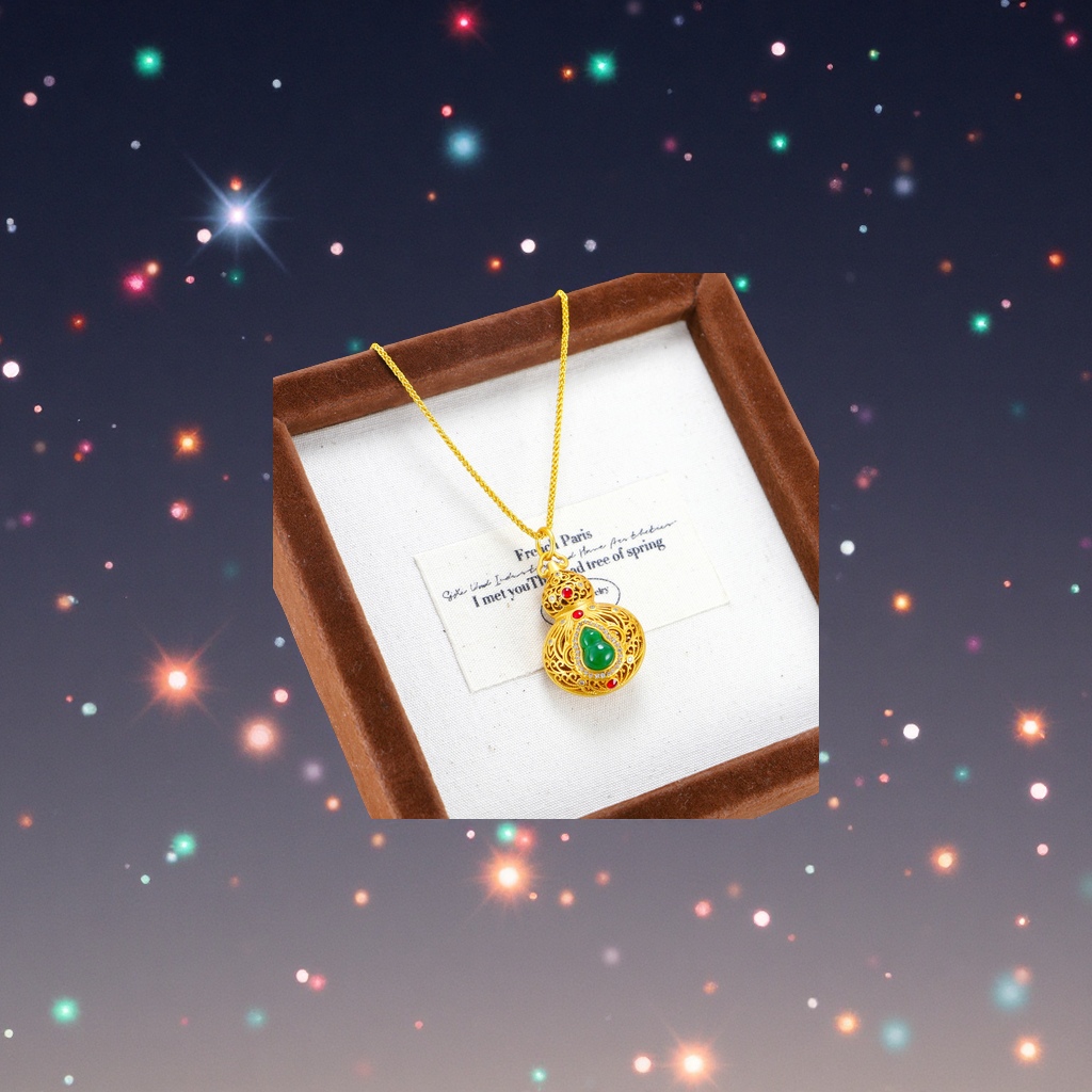 玉葫芦吊坠天然玉石挂件时尚简约项链配饰男女款礼物收藏细节图