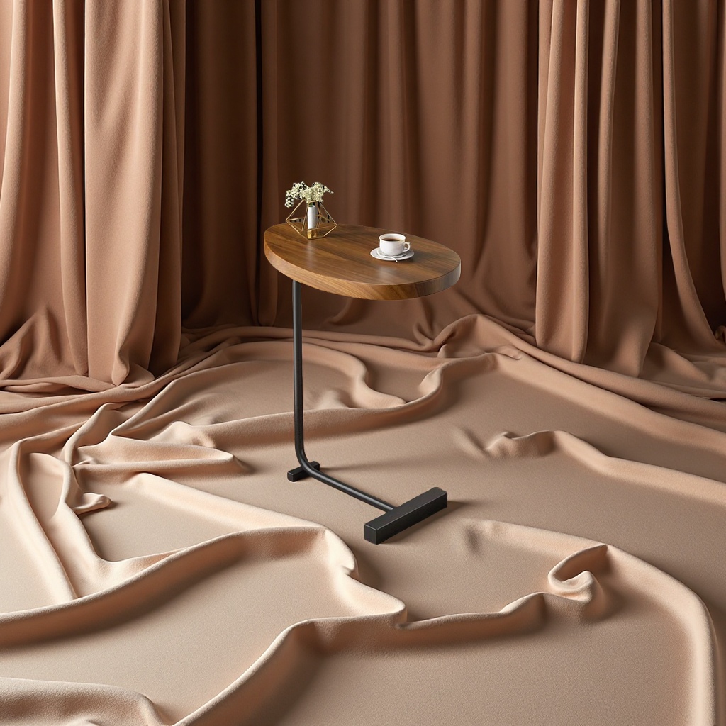 水滴茶几移动迷你沙发汽车床边床头柜多功能家用简约现代摆件白底实物图