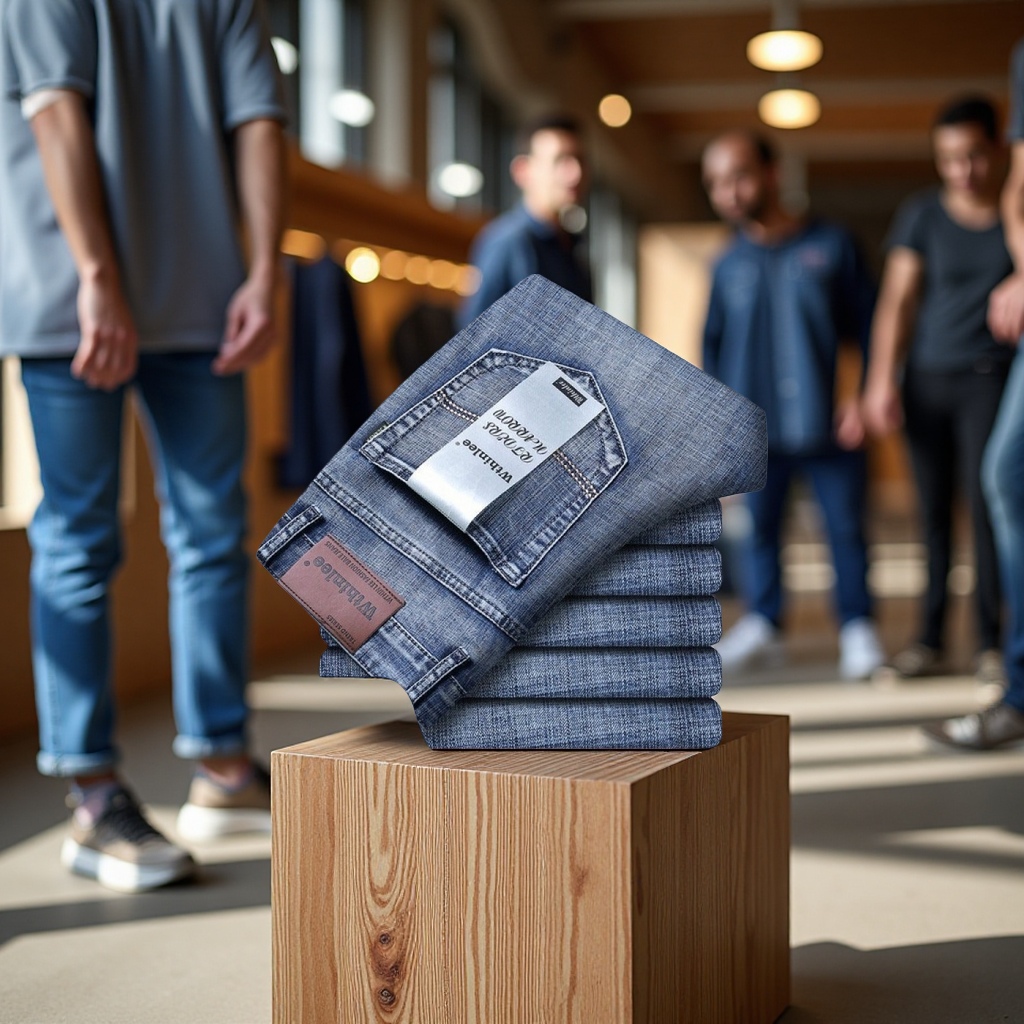 跨境爆款男士牛仔裤中青年休闲长裤弹力耐磨直筒工装潮流男装