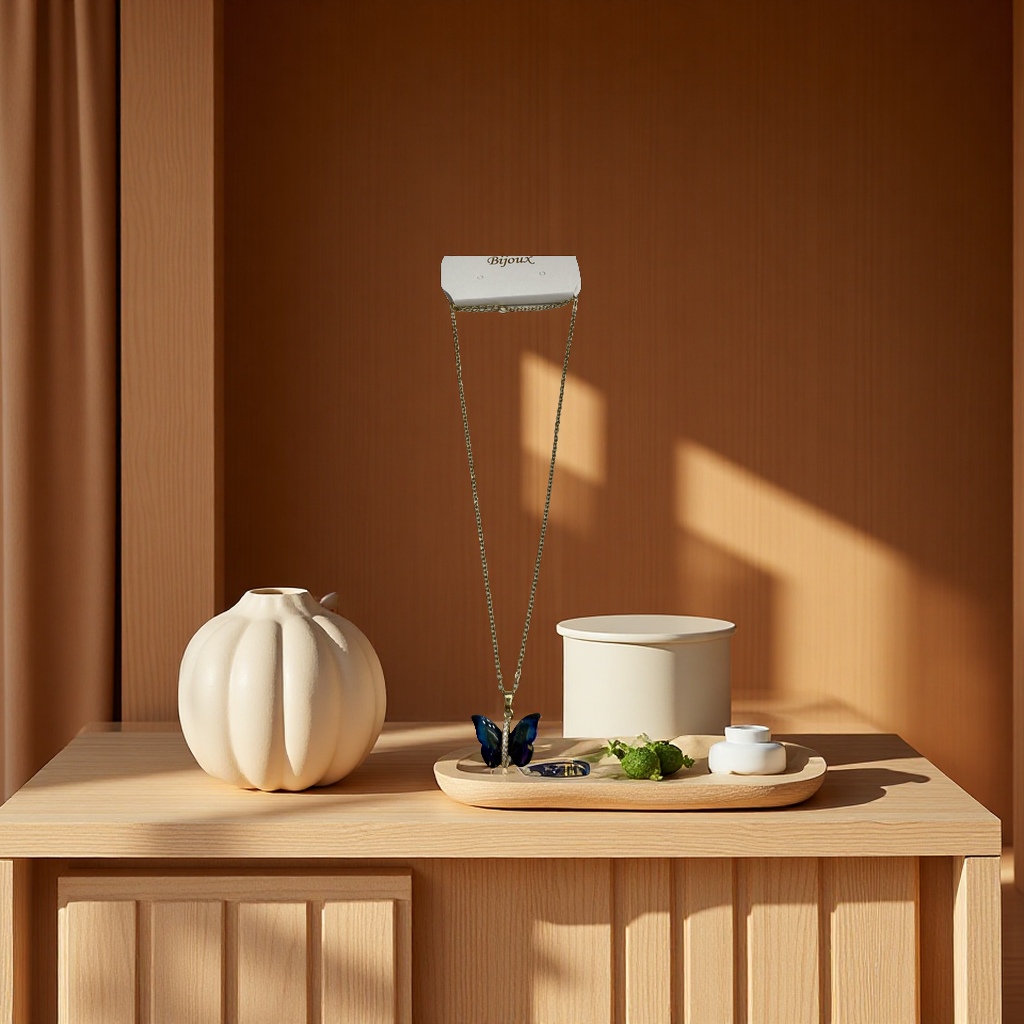 时尚简约金属项链女潮流百搭个性饰品配饰礼物送女友学生蝴蝶款长款短款项链细节图